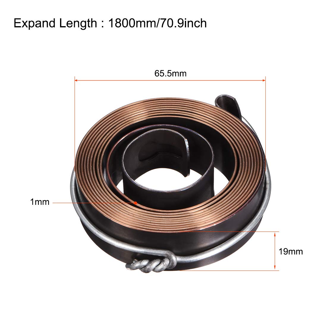 Recoil Return Spring For Bench Drill - 12mm Wide, 6cm Outer Diameter ...