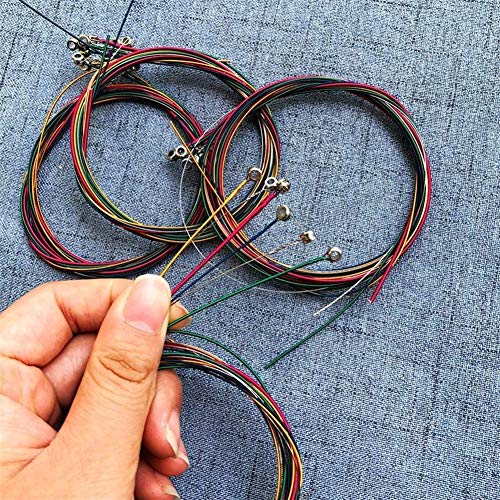 Jeu de 6 cordes en acier pour guitare acoustique folk - Les Beatles, Paul McCartney, John Lennon, RIngo Starr, George Harrison Jeu de 6 cordes en acier pour guitare acoustique folk – Image 3
