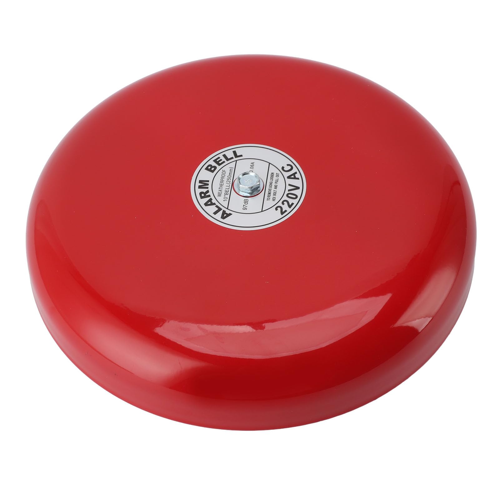 Campana de Alarma contra Incendios, Alarma de Timbre Estable Alta Sensibilidad 220 V CA Respuesta Rápida para la Escuela para el Hogar (CB-10B)