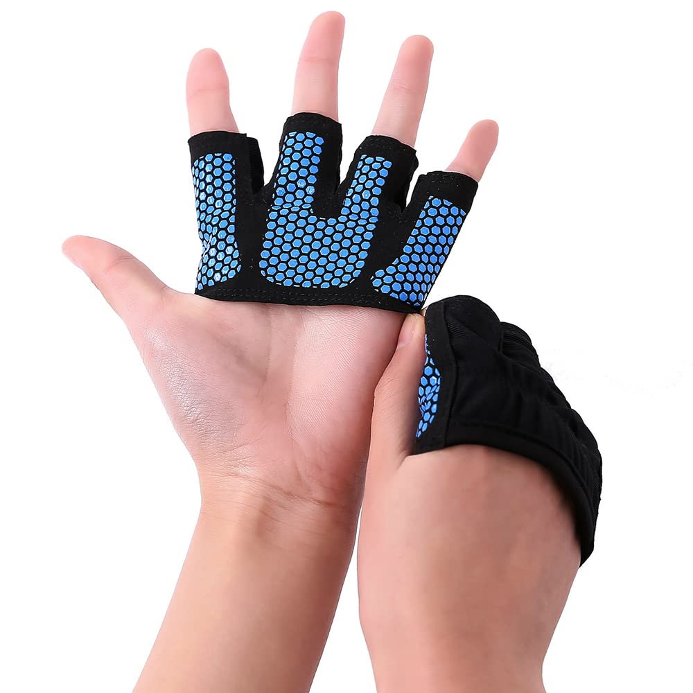 1 Paire Profession Gym Fitness Demi Doigt Gants Hommes Femmes pour Exercice entraînement Gant Puissance haltérophilie Musculation protège-Main