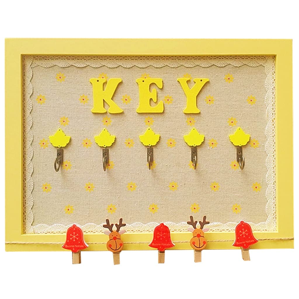 Key Storage Cabinet, Key Cabinet Pastoral Fresh Style Art Deco Rack, Wall Mounted Photo Frame Leaf Shape Box