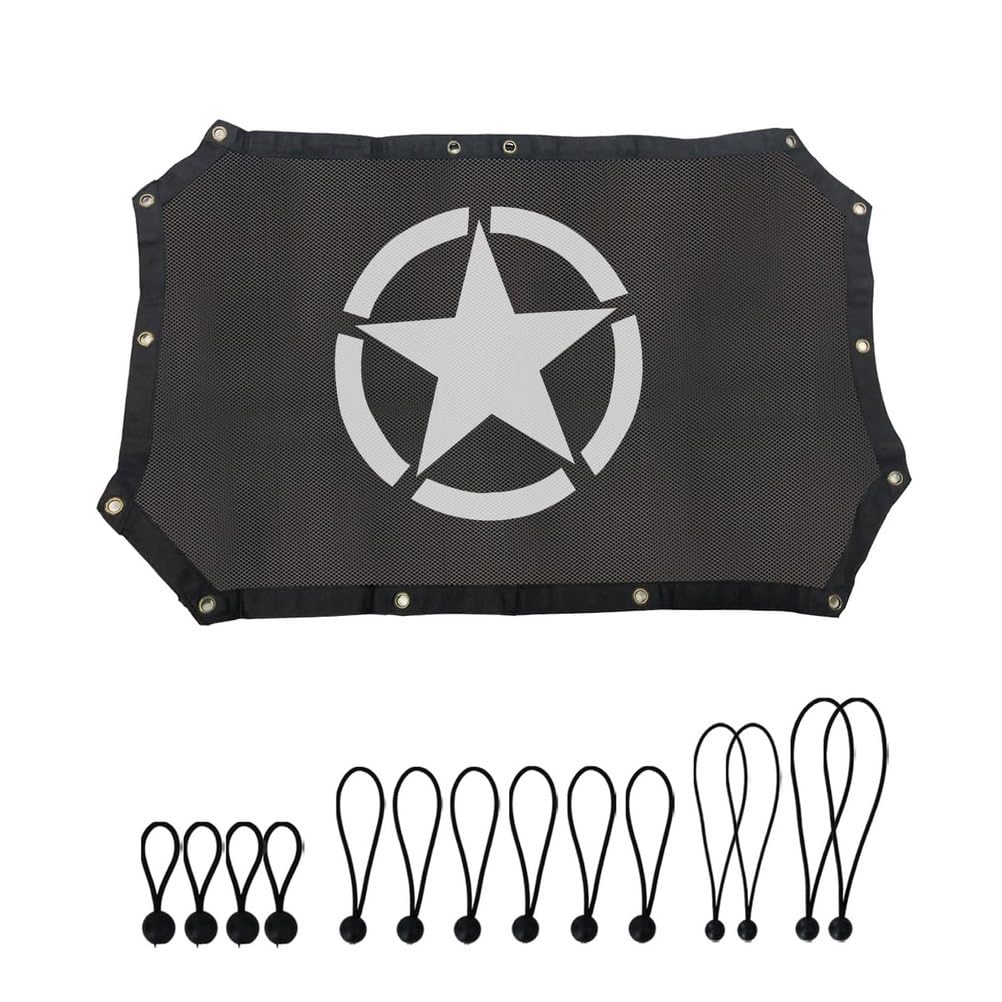 Pare-soleil en maille filet toit bikini Jeep JKU Wrangler JK 2007-2017 2 4 portes