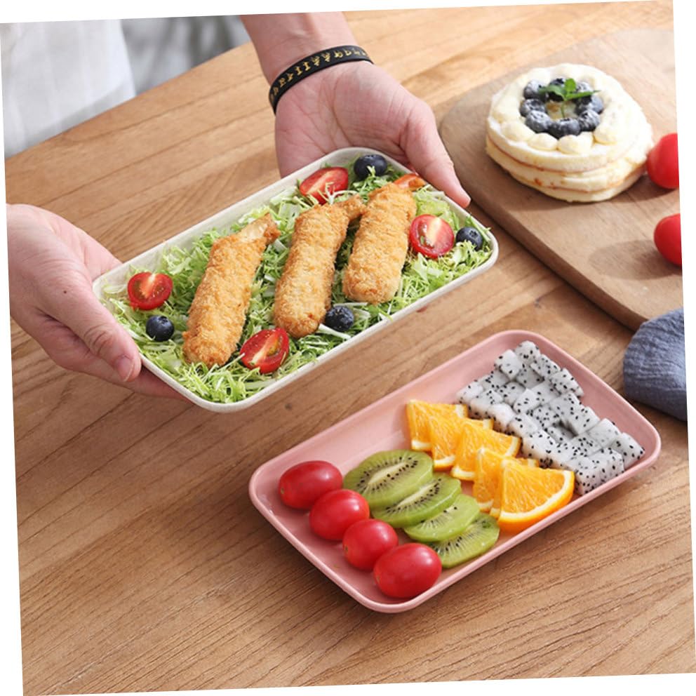 Set de 4 platos rectangulares multi-color para sushi miniatura 5