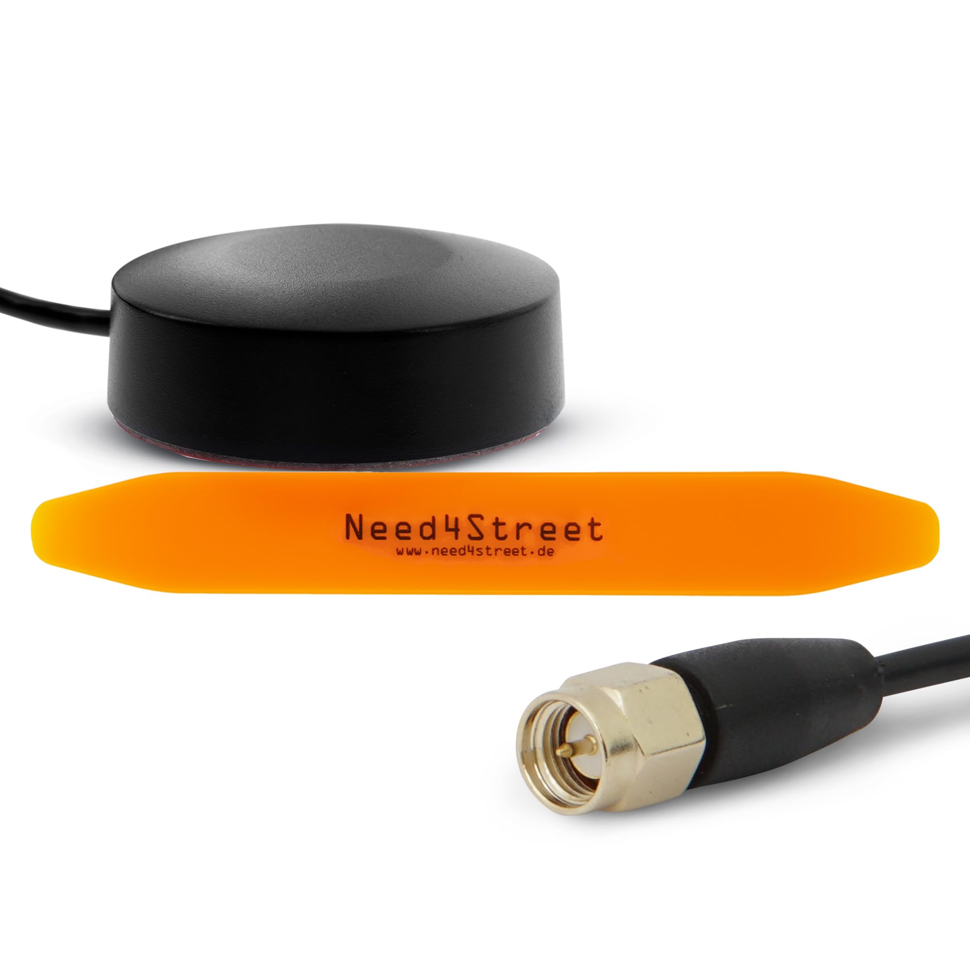 Antenna DAB+ per aggiornare l'autoradio, spina SMA, lunghezza cavo 250 cm, antenna auto con amplificatore per migliore ricezione