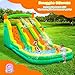 20FT Oxford Inflatable Water Slide Waterslides for Kids and Adults Rainforest Style Water Slide Bounce House and Swimming Pool Wet Dry Use Summer Fun Water Park for Outdoor-Including Blower
