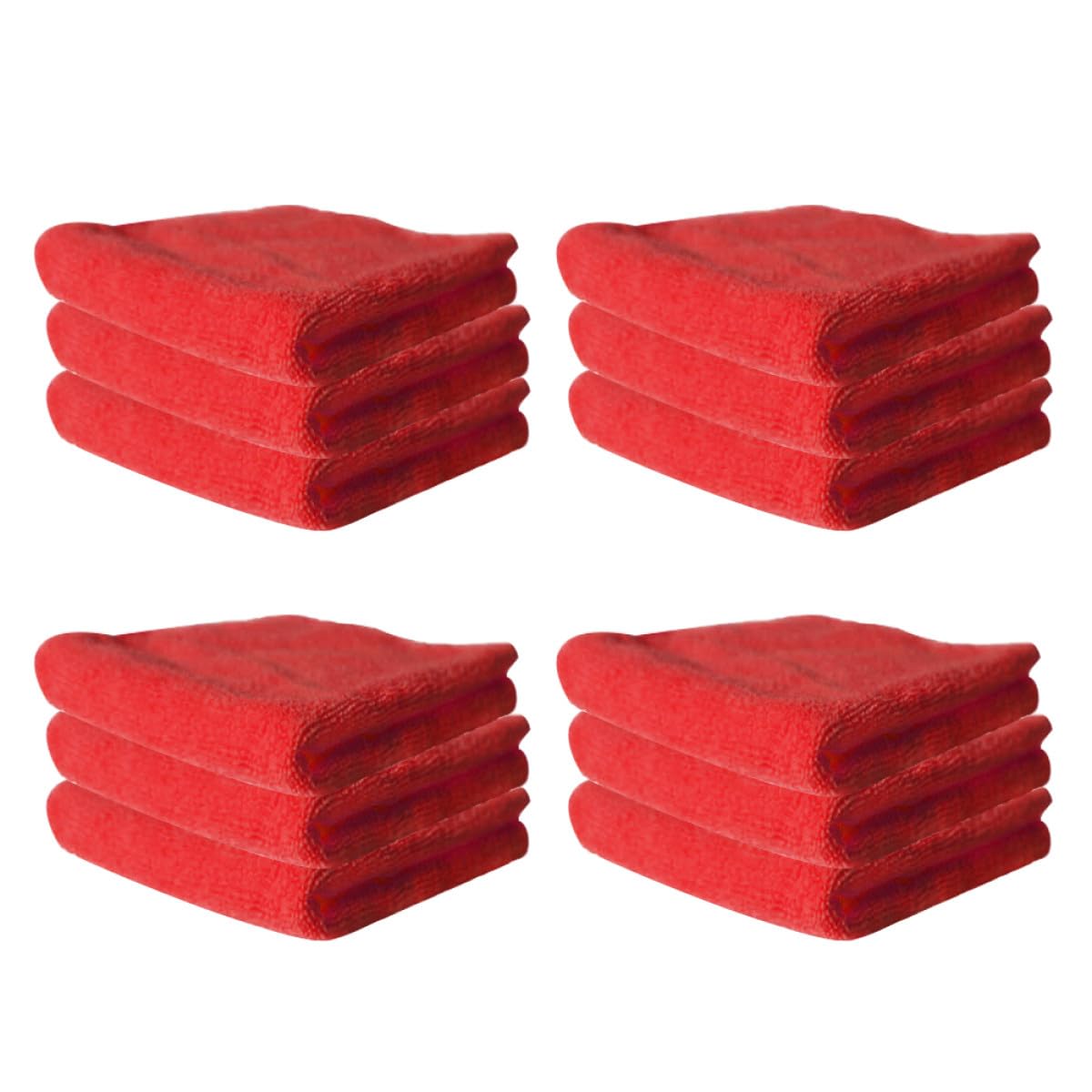 PATKAW Paño Rojo de Piezas 12 Limpieza Cocina para Microfibra