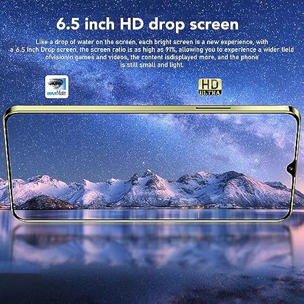 Pantalla Ultra HD de 6,5 Pulgadas con Batería de 5000 MAh, Cámara de 13 MP, Conexión Rápida, Teléfono11.0 (Amarillo)