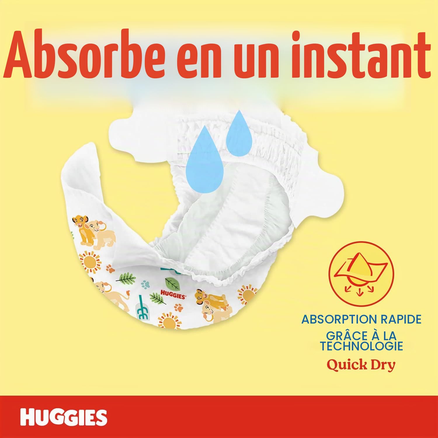 Huggies Unistar Couches Taille 4 (7-14 Kg), Lot de 128 couches (Base)