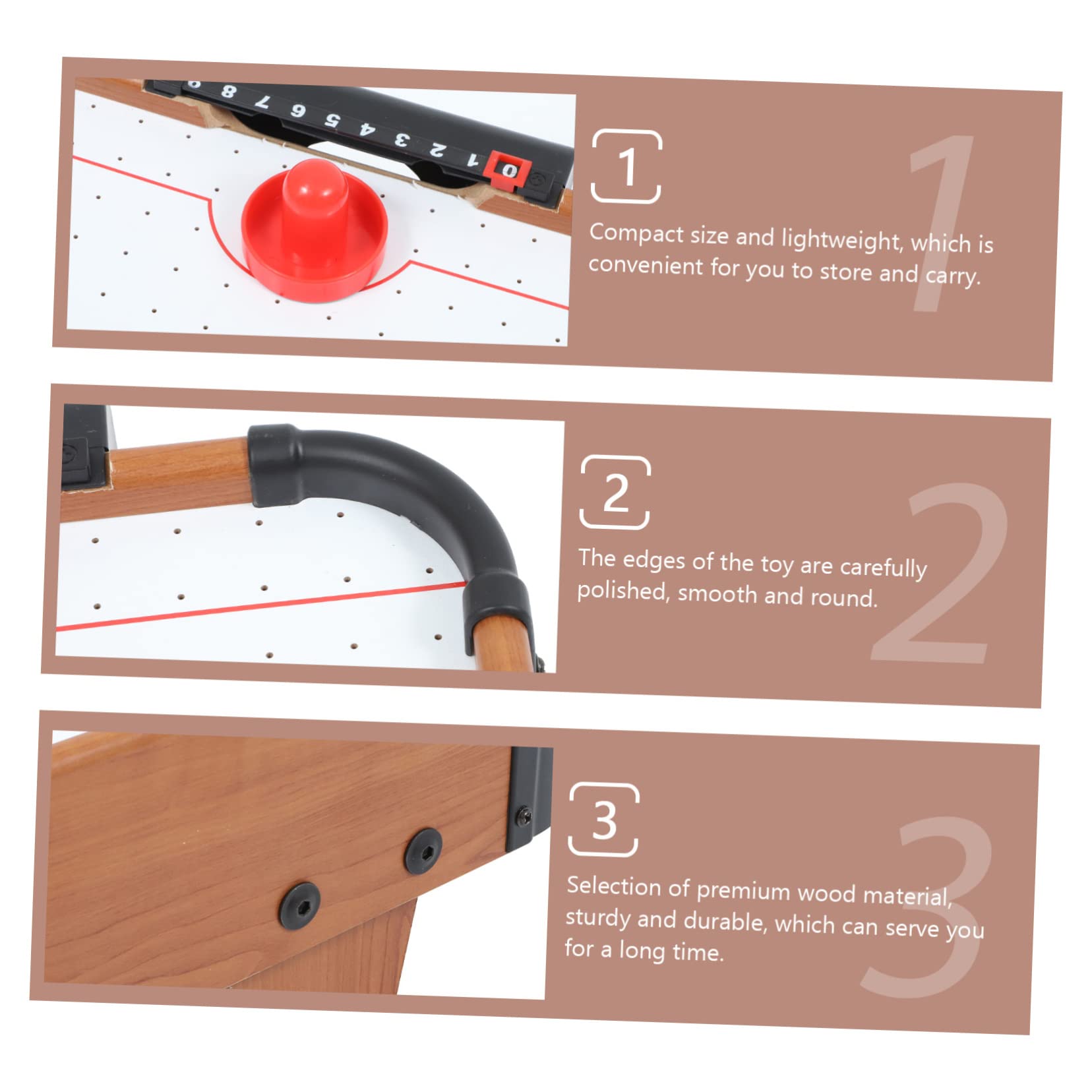 Toyvian Mini Jeu De Hockey sur Glace De Table Jeu De Compétition Amusant pour Garçon Fille avec Tableau Affichage