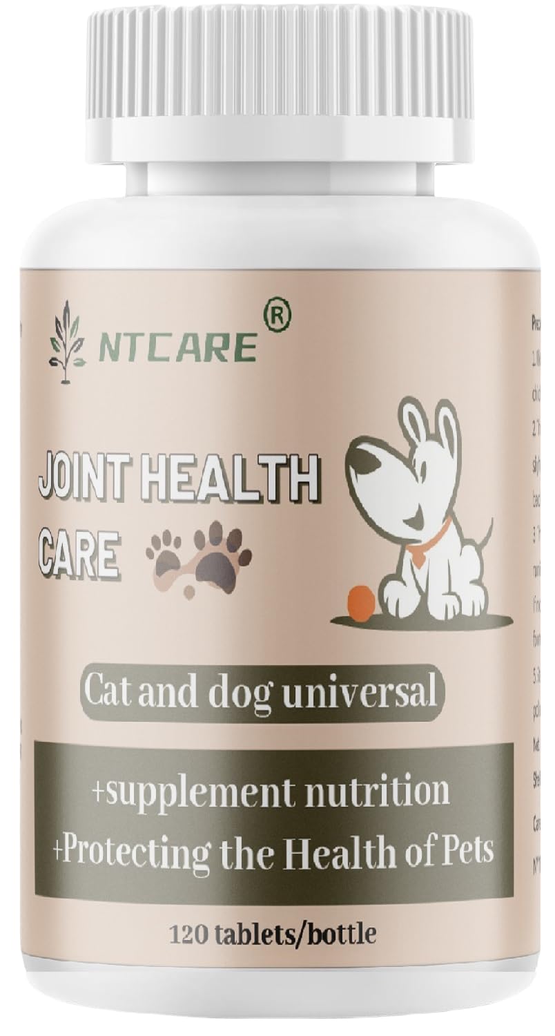 Hip and Joint Supplement for Dogs- with Glucosamine, Chondroitin, and MSM,120 Chewable Tablets, Chicken Flavor, Dog Joint Supplement，Joint Support Supplement for Dogs