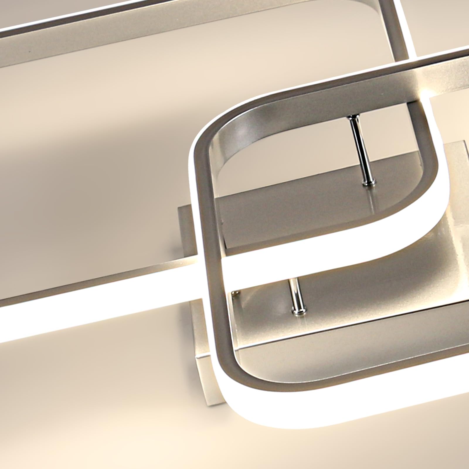 Toolight Plafoniera LED Soffitto Quadrata 42W 4500K - Lampada A Soffitto Moderna In Acrilico Per Soggiorno, Camera E Cucina - Foto 6