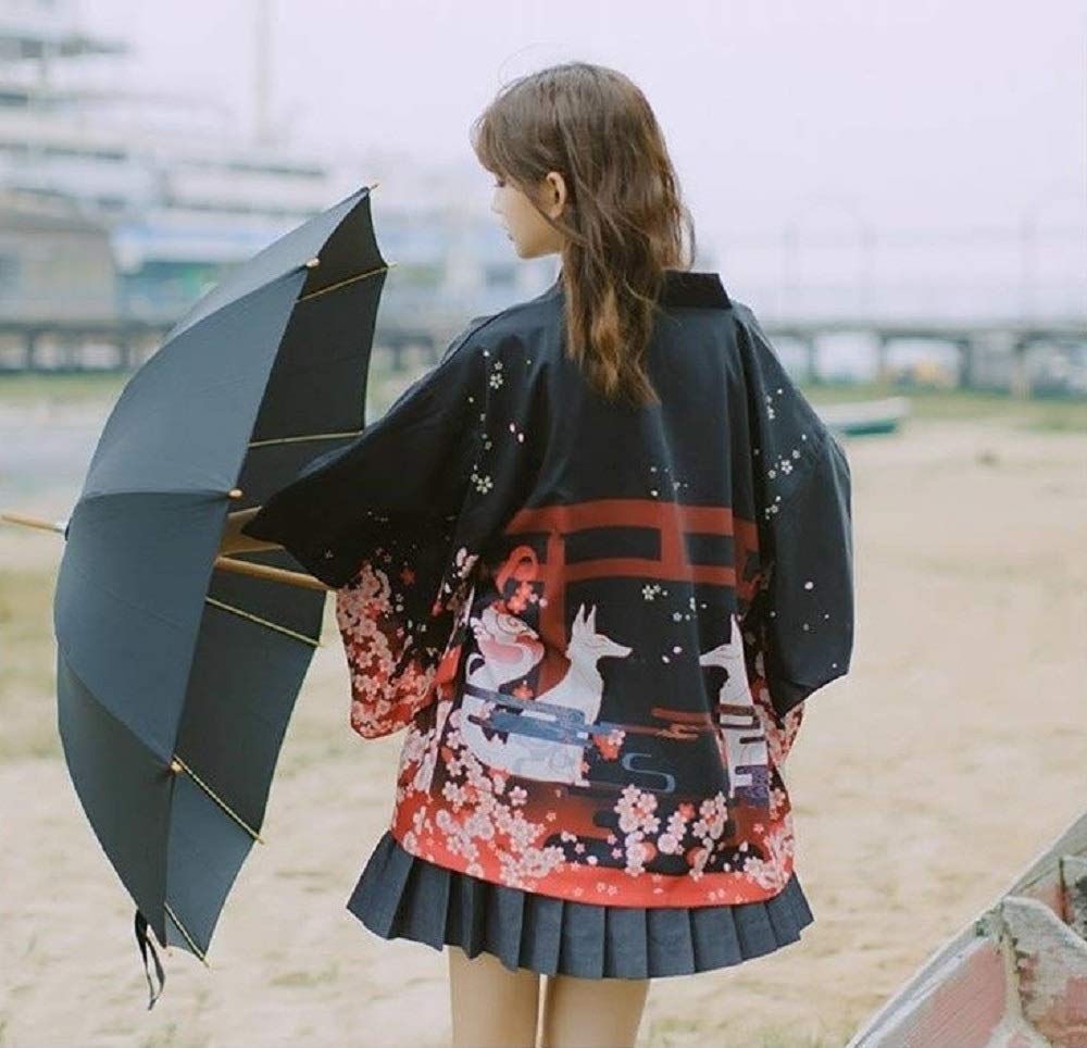 Amazon.co.jp: 伏見稲荷 狐 法被 着物 半纏（はんてん）法被(ハッピ