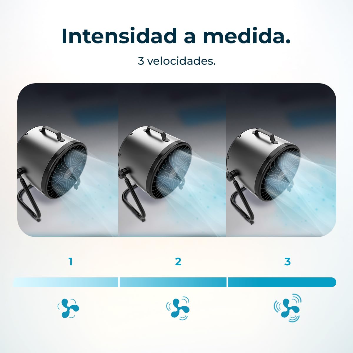 Cecotec Ventilador de Suelo Industrial Proindustry Flowcannon. 140W, Carcasa Metálica, 3 Velocidades, 1300Rpm, Flujo de Aire 4800m³/h, Rejilla De Protección, Diseño Estable, Inclinación Ajustable