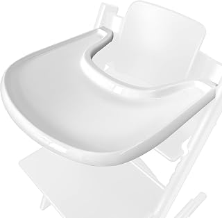 High Chair Tray Compatible with Stokke Tripp Trapp High Chair, Smooth Surface Tray for Baby Steps High Chair with Stronger Suction