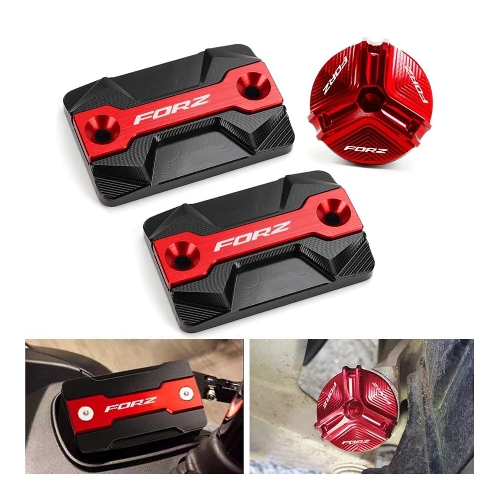 Pokrywa zbiornika płynu hamulcowego przednia pokrywa zbiornika płynu hamulcowego CNC do motocykla, korek wlewu oleju do fo&rza300 FO&RZA 125 fo&rza250 FO&RZA 350 NSS350