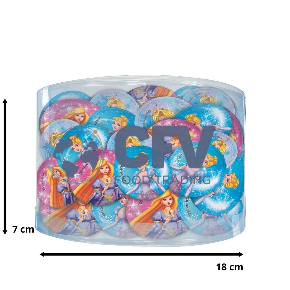 Monedas De Chocolate Con Leche Princesas 1 Kg 190 Piezas 40 Mm