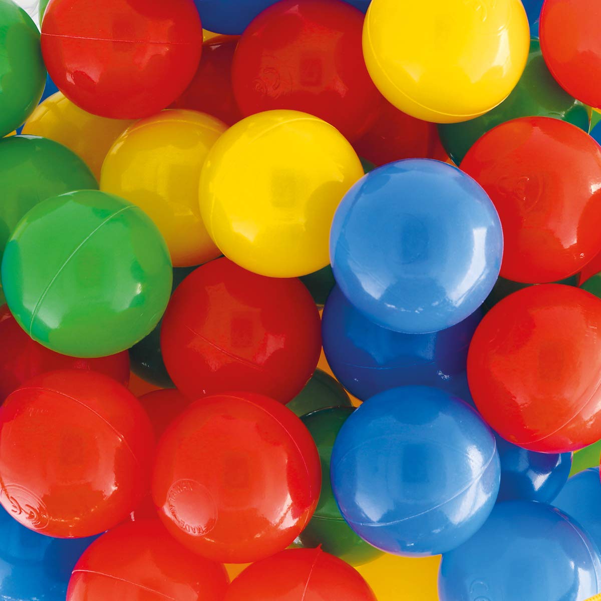 Bieco 22000510, 100 palline colorate, circa 6 cm