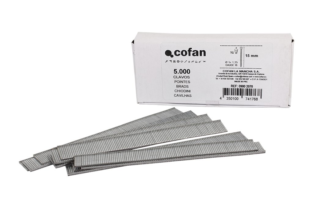 Clous TG 20 mm pour agrafeuse cloueuse pneumatique boîte de 5000 pièces