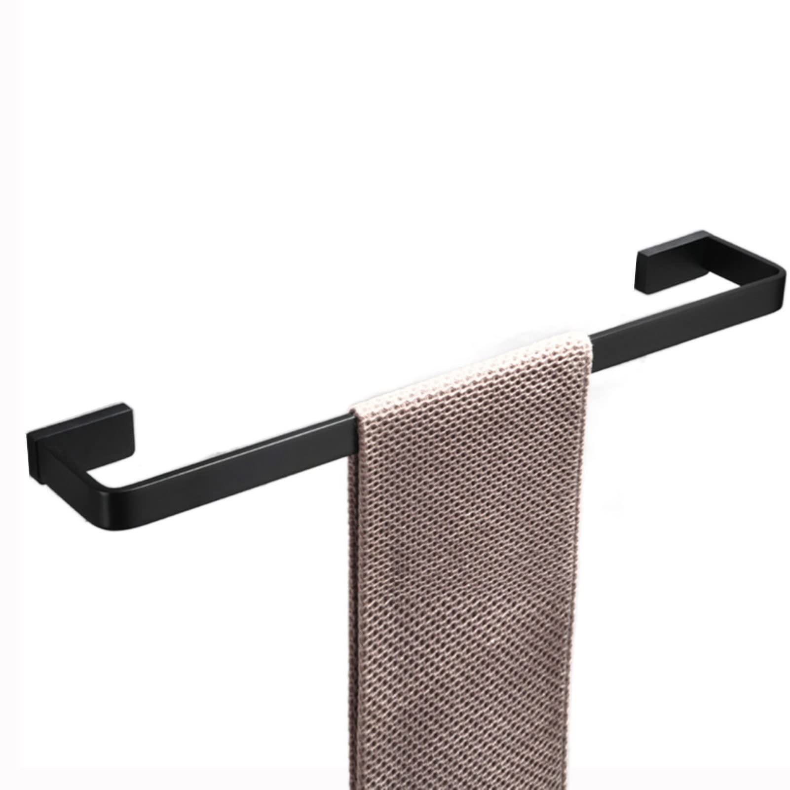 KISYHOLG Wall Mounted Single Towel Bar Rails, Bathroom Towel Holder 40cm 50cm 60cm Towel Rack, Stainless Steel Polished Finish, Screws Mounting (Size : 60cm)