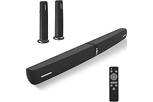 90W Sound Bar for Smart TV, 2 in 1 Detachable Soundbar Home Audio System