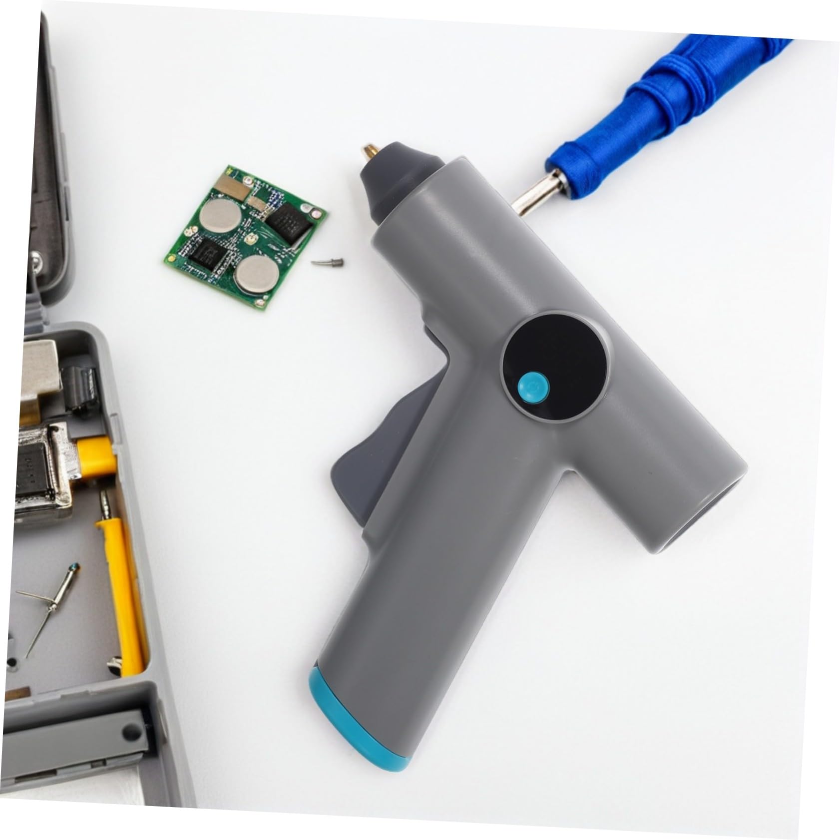 VALICLUD Pistolet à Colle Thermofusible Rechargeable avec Écran Numérique Bâtons de Colle Inclus pour Loisirs Créatifs Bricolage et Réparations