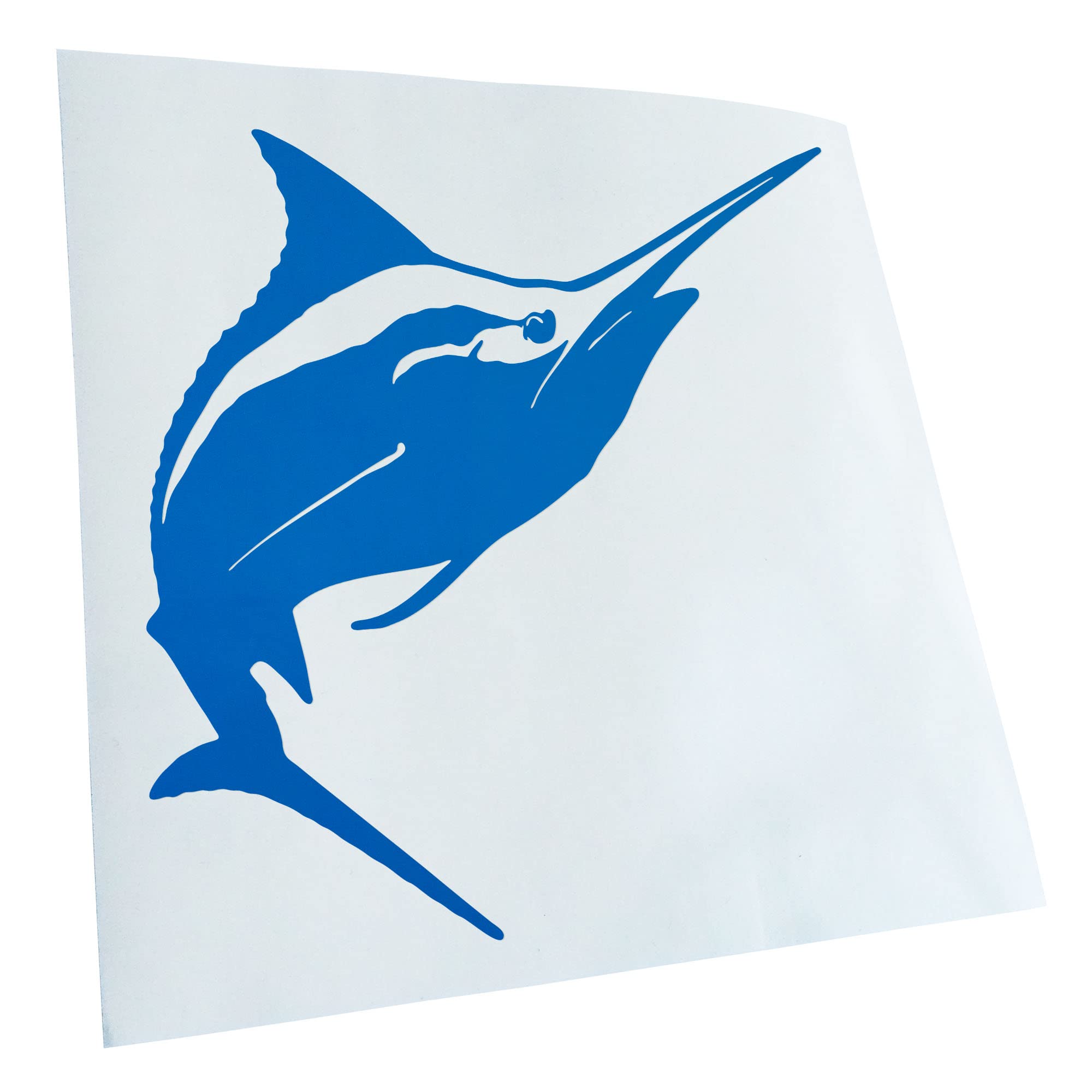 Kiwistar - Car Sticker - Blue - 60 x 60 cm Swordfish - Rear Window Car Sticker Weatherproof for Car Truck Moped Truck - Sticker Exterior Self-Adhesive Tuning Accessories for Window Vehicle