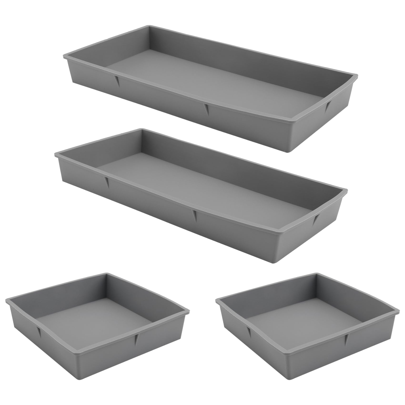 Eighosee Sheet Pan Dividers For Easy Cooking & Meal Prep - Oven, Microwave, Dishwasher, Fridge- Friendly Nonstick Silicone Trays Kit