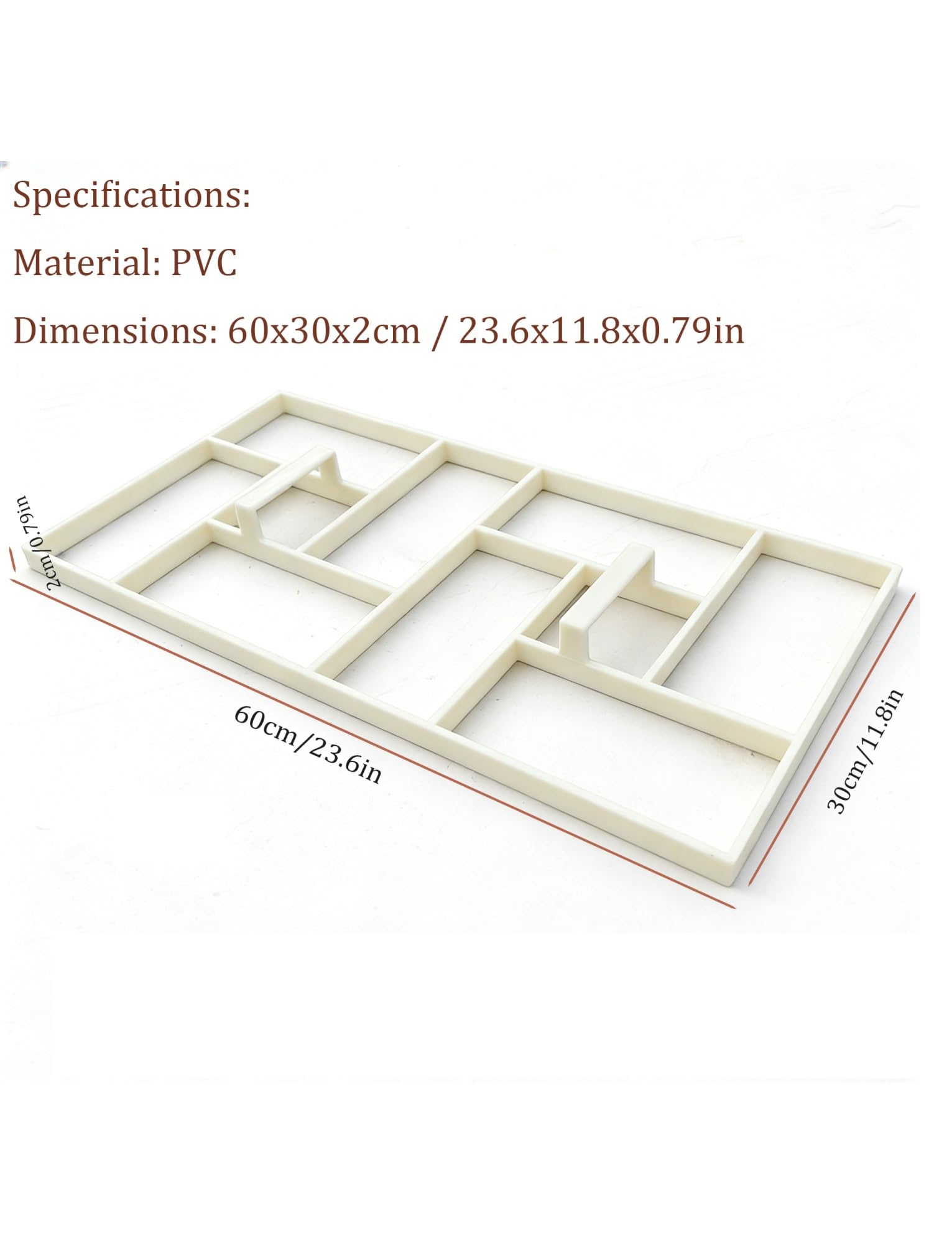 Molde de piedra de pavimento reutilizable para hormigón, para hacer caminos, moldes decorativos de pavimento para patio al aire libre