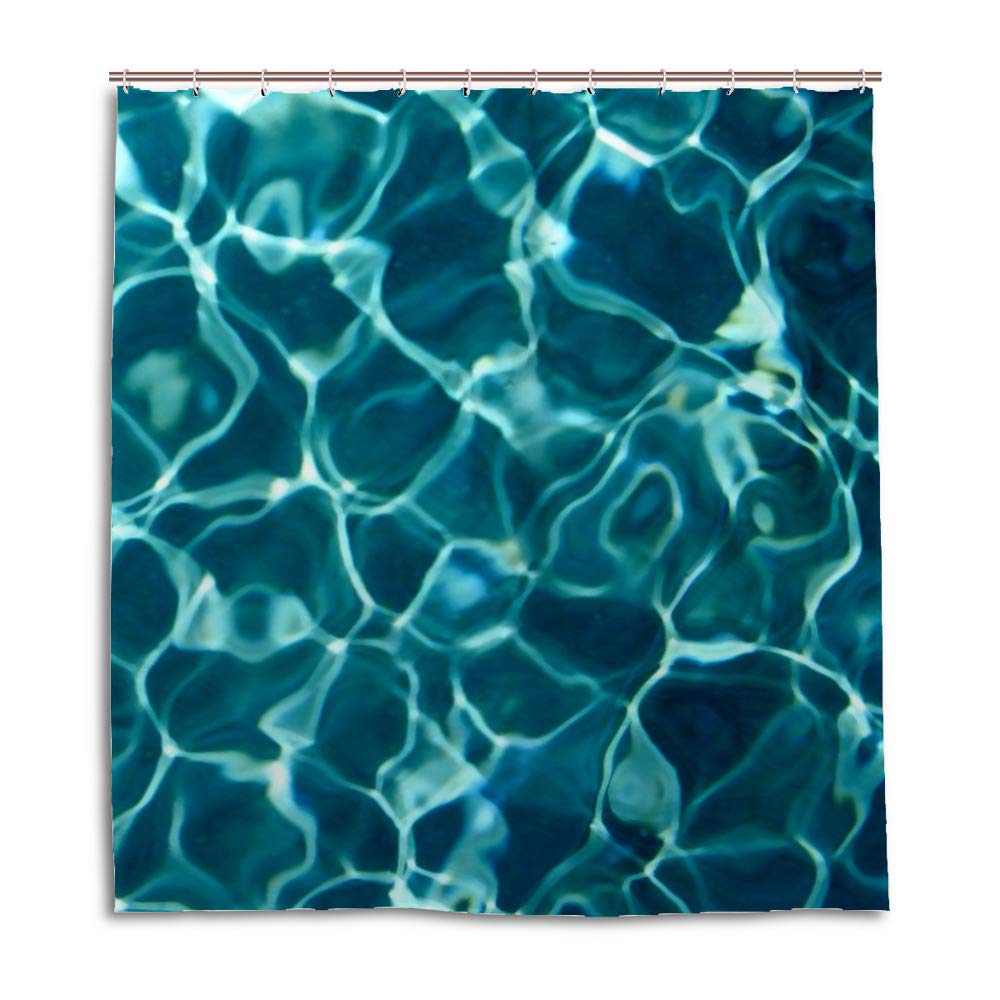 Rideau de douche polyester lavable fini la corv&eacute;e de nettoyage 72x72