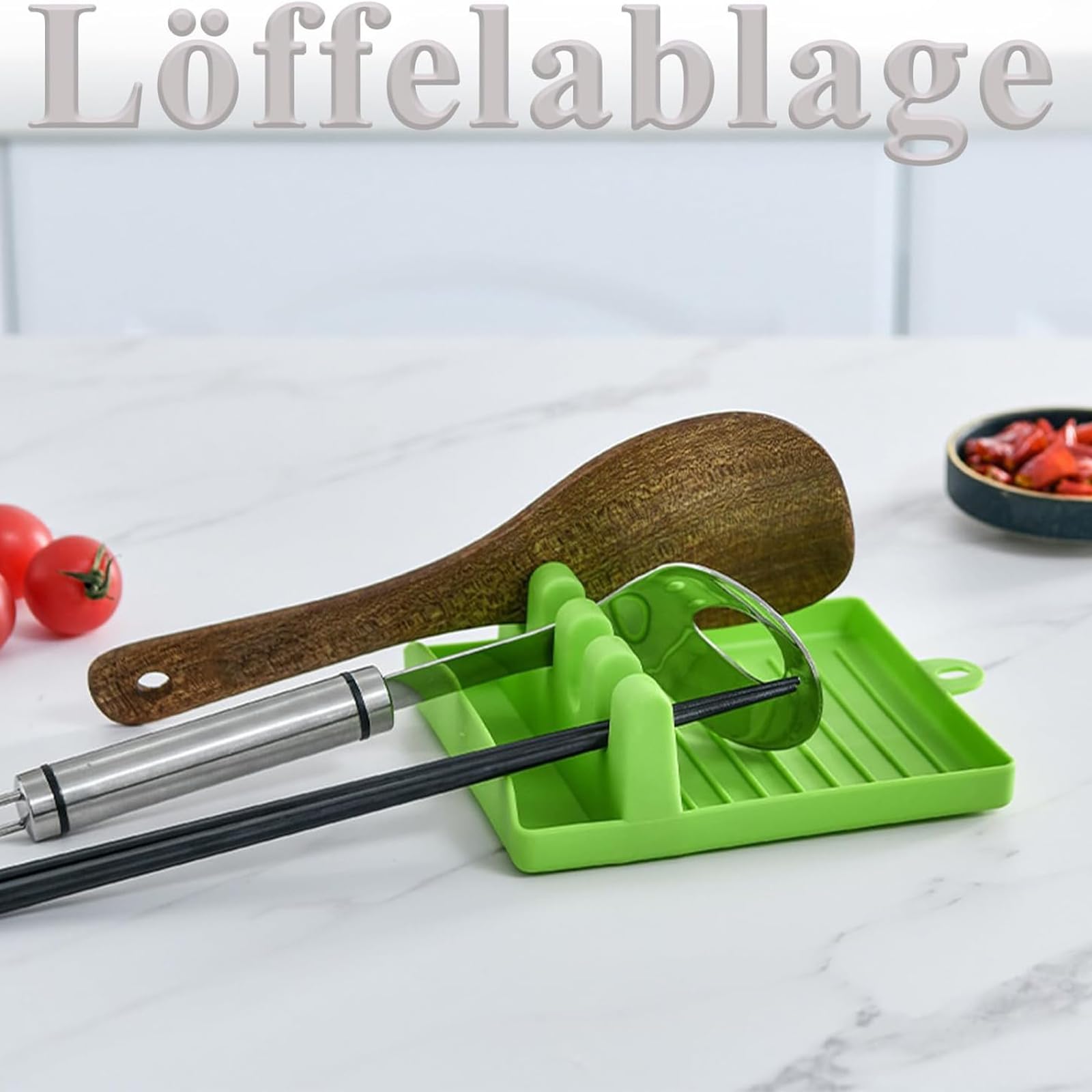Kochutensilien Ablage Kochblume Löffelablage Aus P Produktbild-Vorschau 4