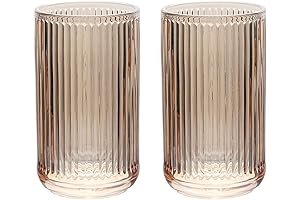 Gaolinci Amber Glass Toothbrush Holder Bathroom Cup