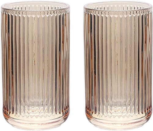 Miniatura 7 de 2 vasos de vidrio, soporte para cepillos de dientes, tazas de baño, 13 onzas