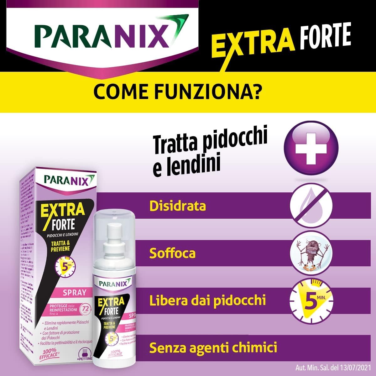Paranix Spray bardzo silny środek do pielęgnacji i zapobiega wszy i lendenom w ciągu 5 minut, 100 mililitrów