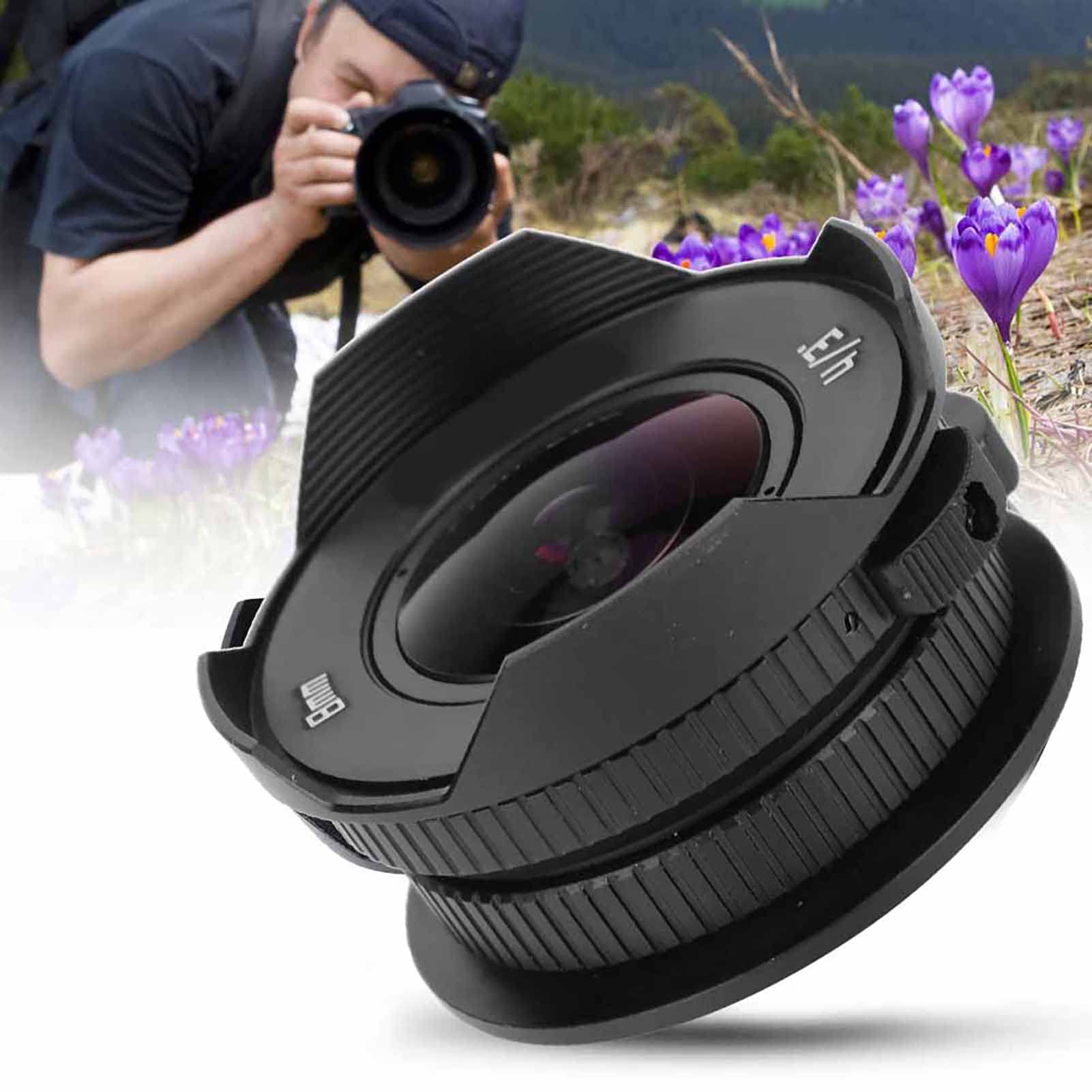Yctze Obiektyw Typu Rybie Oko 8 Mm F3,8/3 Mocowania – Obiektyw Szerokokątny / 3 Mocowania Aparatu – Obiektywy do Aparatów Bezlusterkowych