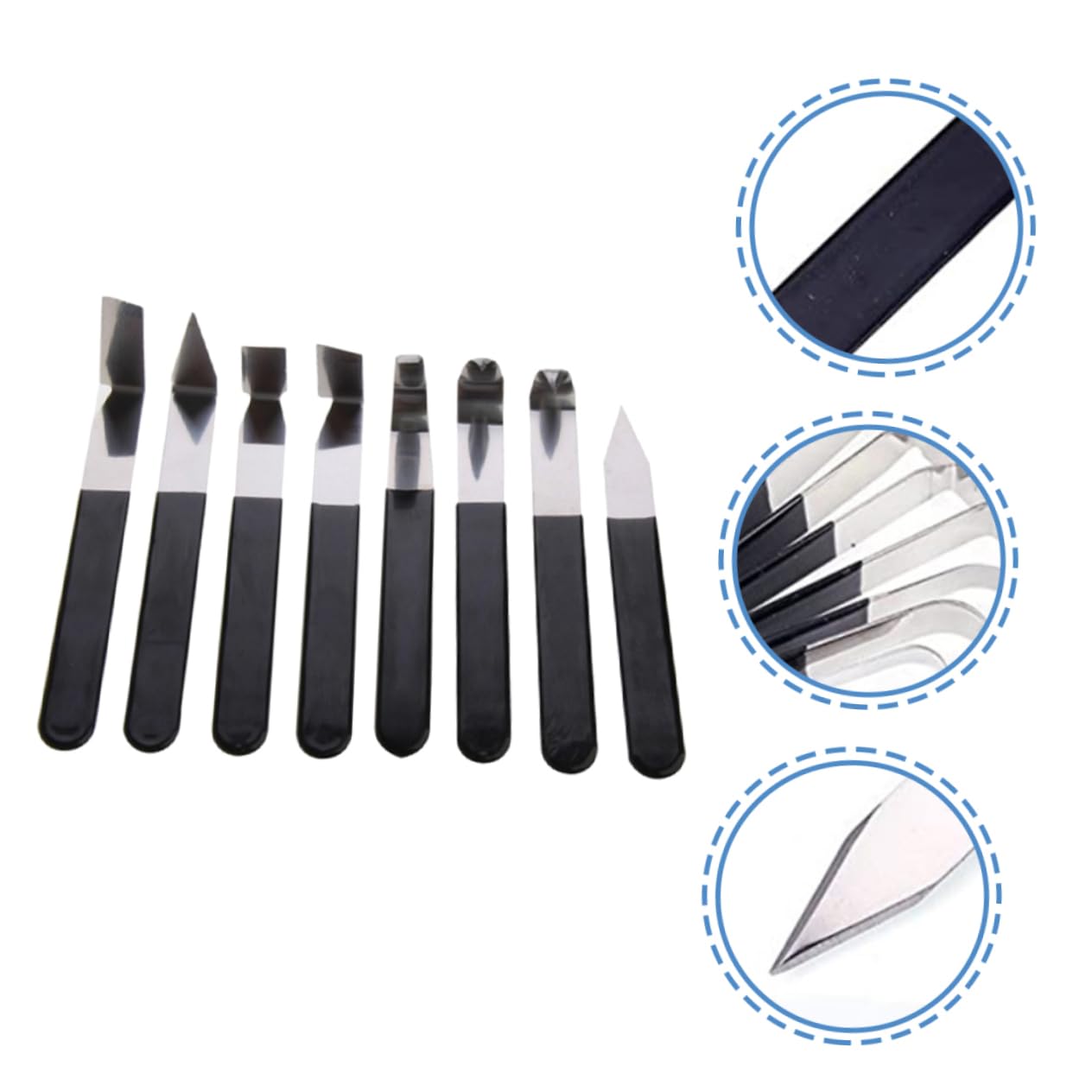 DOITOOL 8 De Acero Inoxidable Para Recortar Modelar Y Moldear Moldes Manuales Para Cerámica Arcilla Escultura Cortadores De Arcilla Cerámica Arcilla Herramientas De