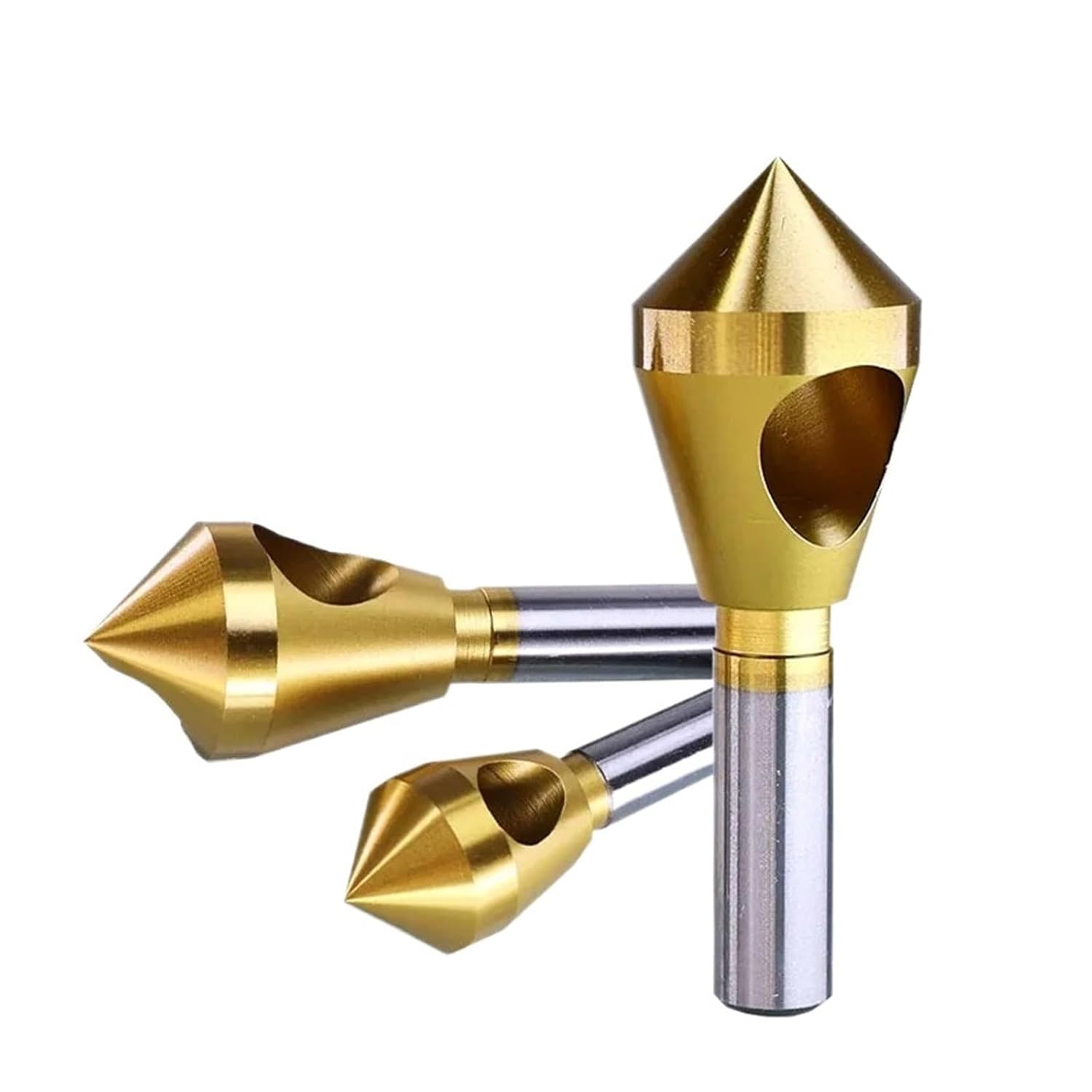 1PCS 5-10 Deburring Chamfering Cutter Countersink Drill Bits Titanium Coated Smooth Hole Metal 90 Degree DIOBFZFY