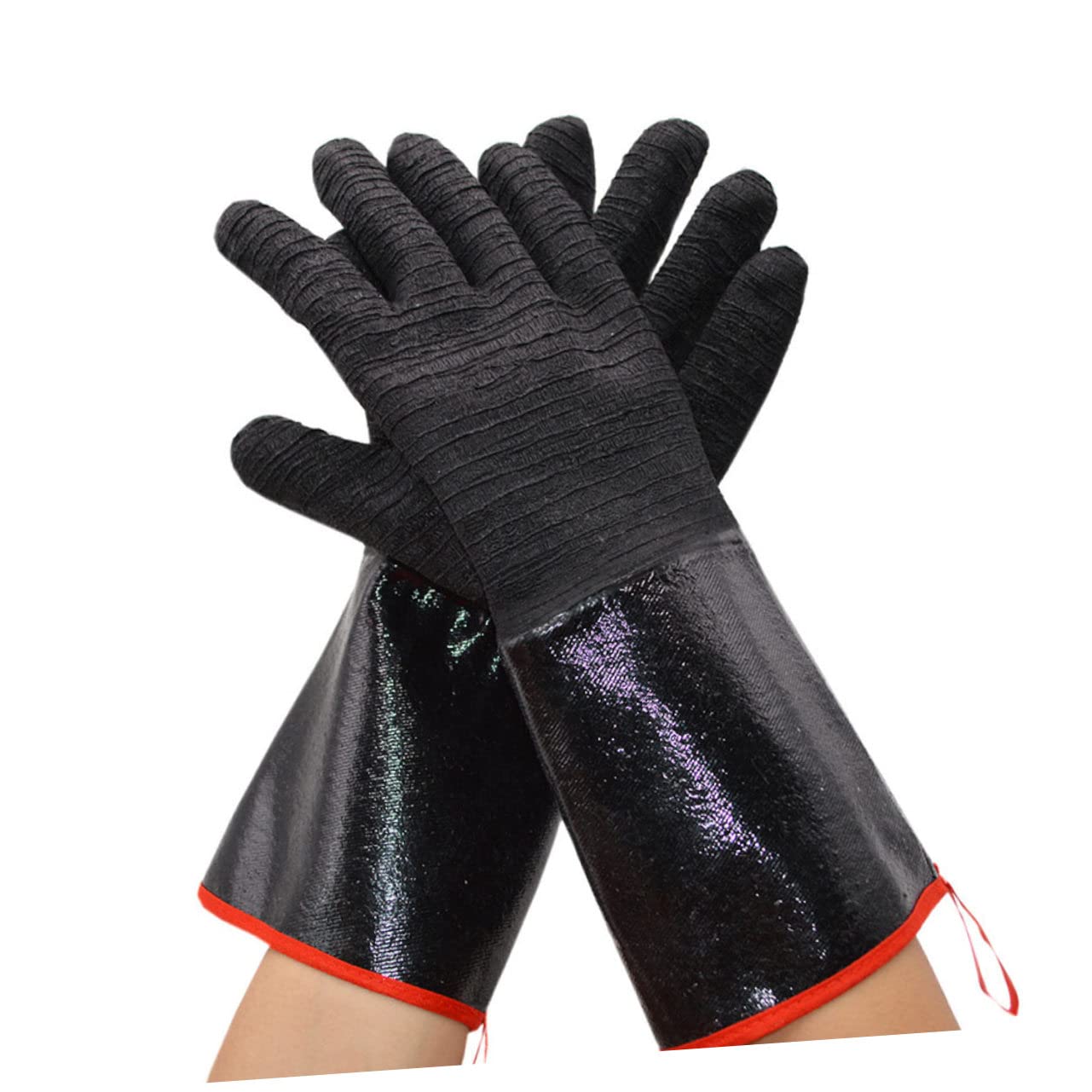 SUPVOX Guanti e Resistenza al Taglio Resistenti al Calore in Neoprene Protezione Alta Temperatura Impermeabili e Antimaccia per Barbecue e Cucina