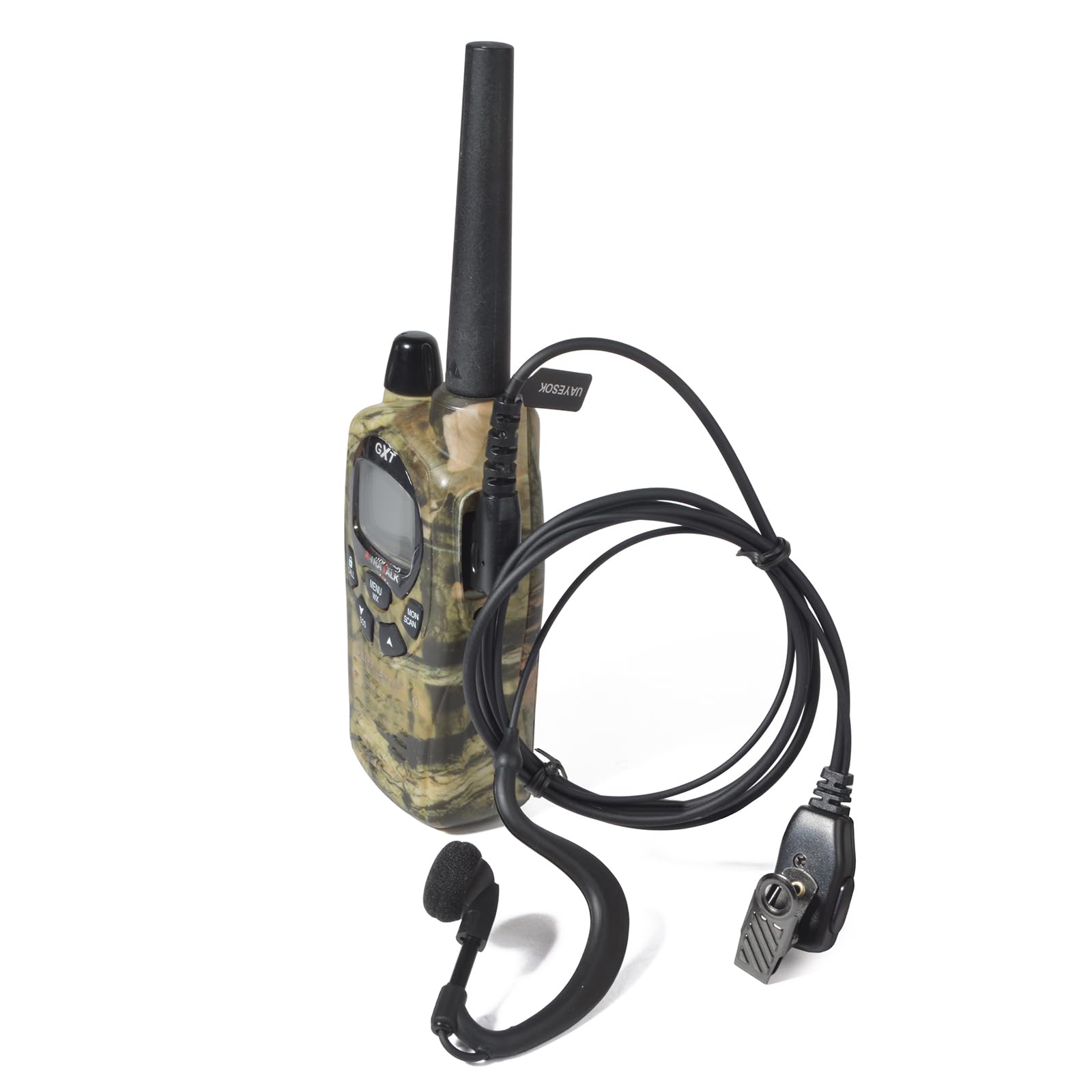 UAYESOK | Cuffie PTT a forma di G | 2 poli per radio | Compatibile con Midland walkie talkie serie Midland G7 Pro G8 G9 Pro M24 M24 Plus M48 M99 G6 XT G7 XTR (2 pezzo)