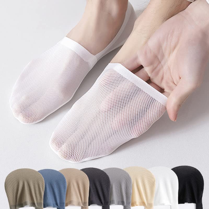 3 pary męskie skarpetki do łodzi modne letnie cienkie niewidoczne skarpety oddychające miękkie dorywczo elastyczne skarpetki z siatki (Color : 3 dark grey, Size : EU 37-45)