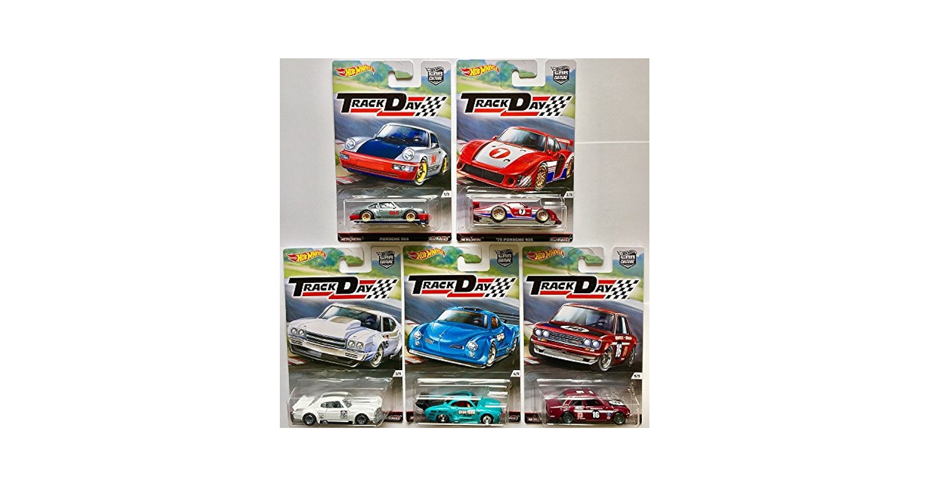 Amazon.com: Hot Wheels Car Culture Track Day Set Of 5