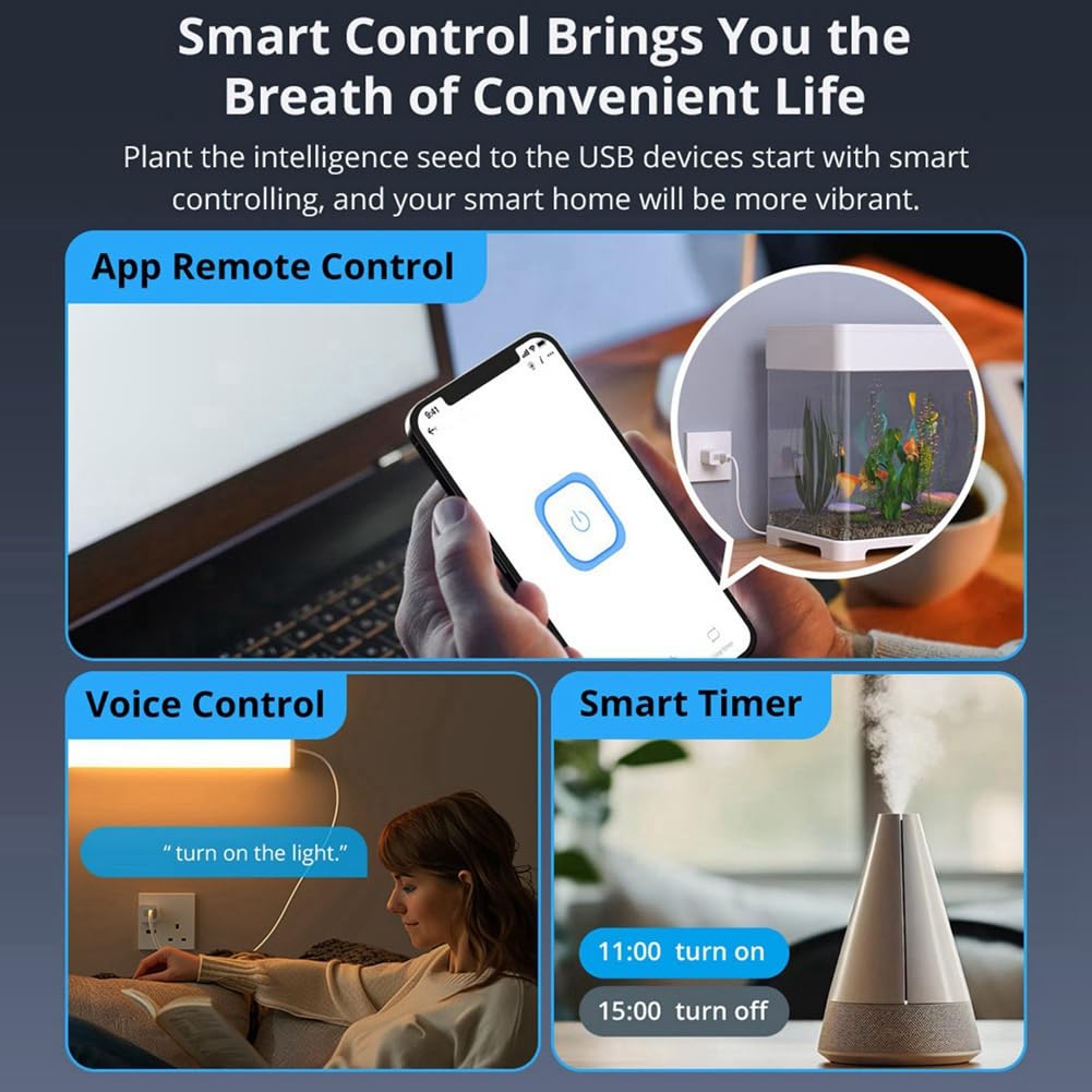 ZBMicro Smart Zigbee USB Smart Adapter Plug High Speed USB Fast Charging Voice Control Zigbee Extender — view 5