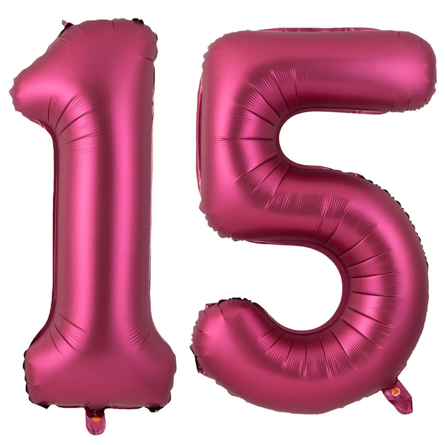 40 Inch Burgundy 15 Balloon, Wine Red Number 15 Balloons, Burgundy Large Foil Number 51 Balloons, Birthday Wedding Anniversary Baby Show Party Decoration — image 1