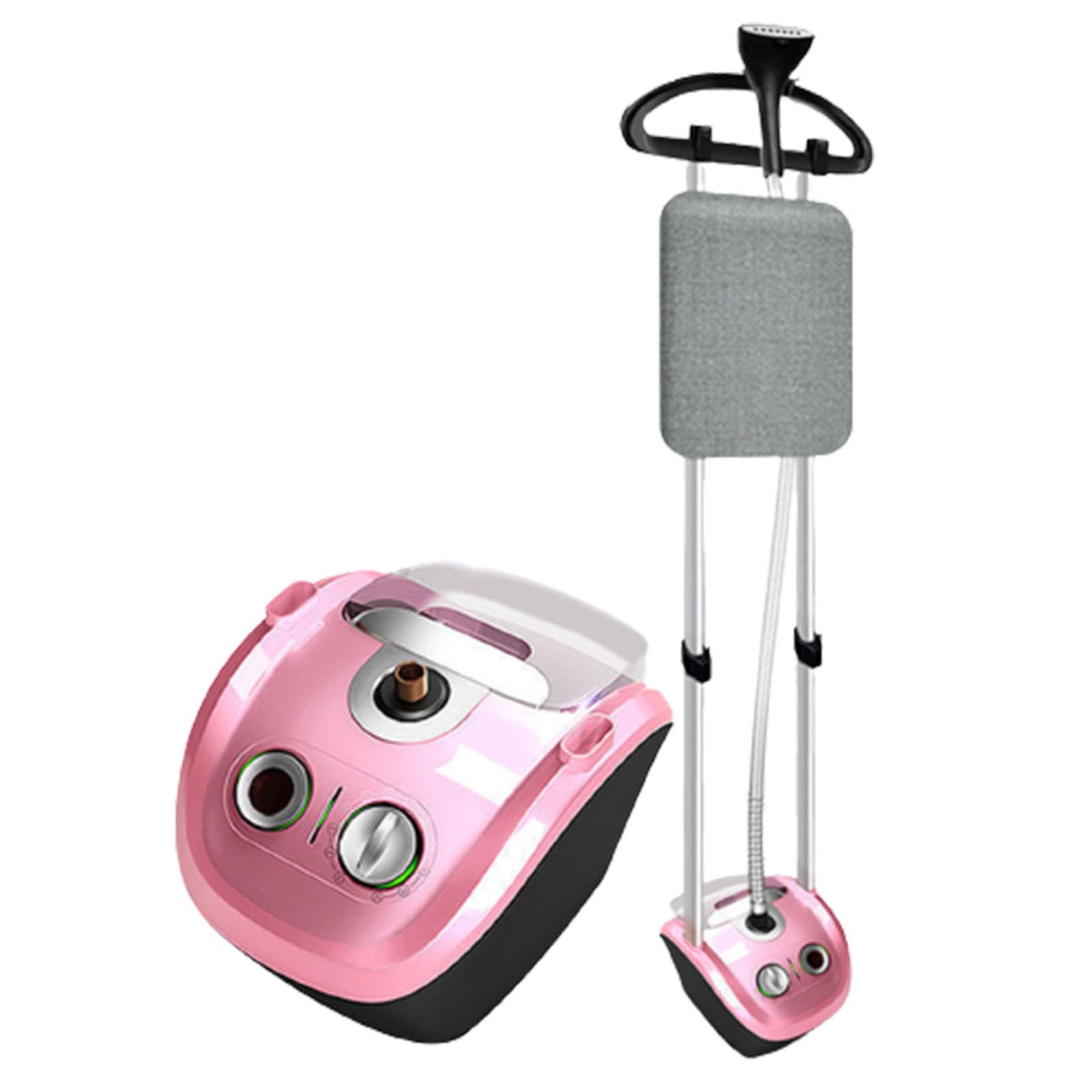 Kjzqxyx Pink Steamer For Clothes Standing, 2200W Powerful Garment Steamer, Flat Ironing/Garment Ironing Machine, 30S Fast Heat-Up, Clothe (Pink)