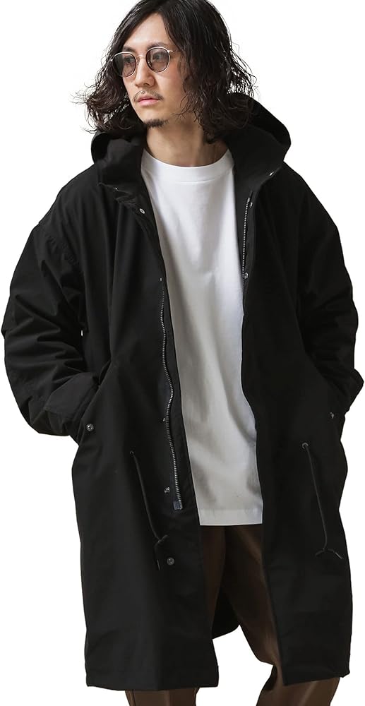 カリマー×ナノユニバース 別注 トラベラーコート モッズコート BLK XL ナノユニバース 別注 カリマー パッカブル モッズコート