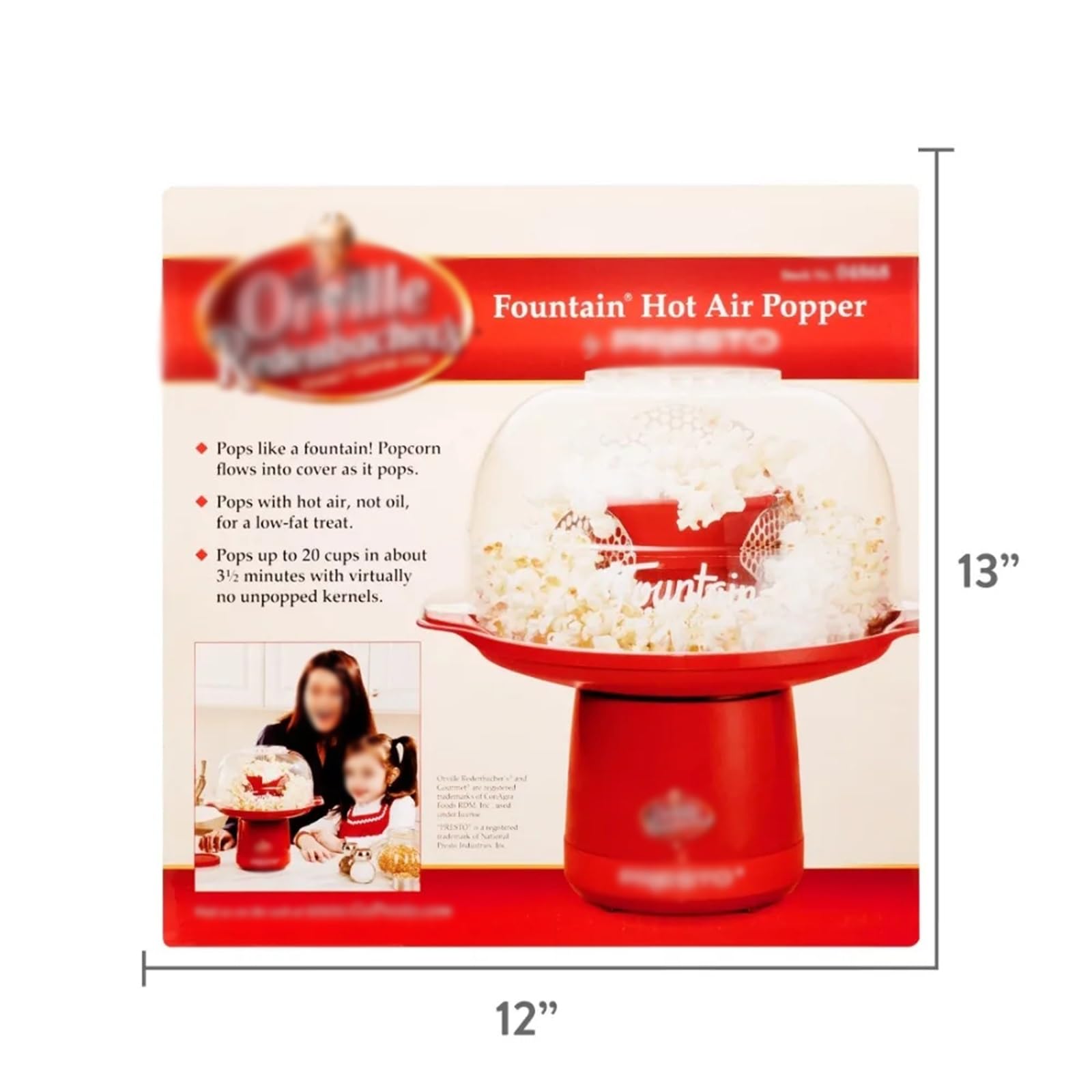 macchina per pop corn Macchina for popcorn con coperchio ventilato da cucina for portatile ad alta velocità di grande capacità per uso familiare
