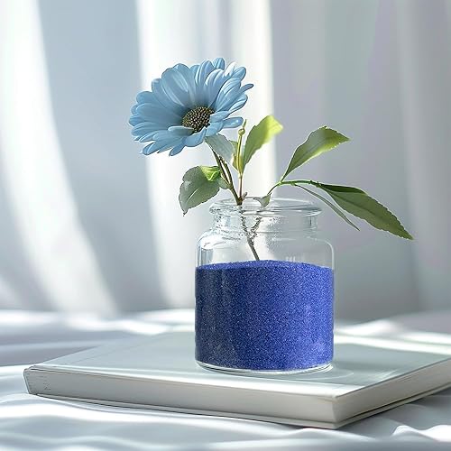 Miniatura 2 de Arena azul cobalto para ceremonia de boda para manualidades, caja de arena, jardín zen, relleno de jarrón, decoración del hogar, jardín zen, 28 onzas