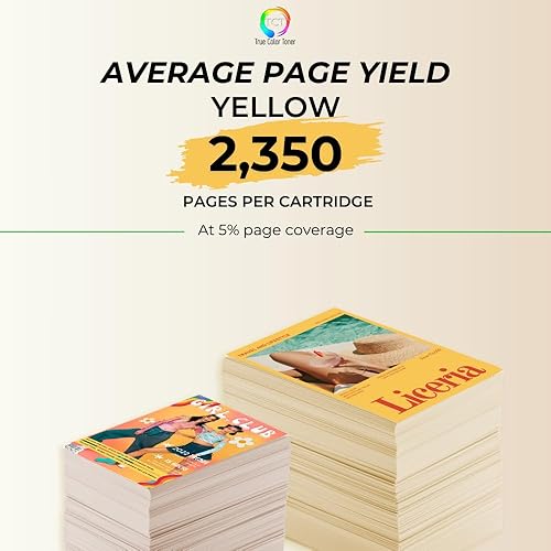 Miniatura 3 de TCT 067H - Cartucho de tóner amarillo, repuesto compatible de alta calidad para impresoras Canon 067H 5103C001, color amarillo, de alto rendimiento,