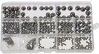 AllGIFT Steel Bearing Ball 540PCS 2mm-10mm Strong and Durable Silver Metric Precision