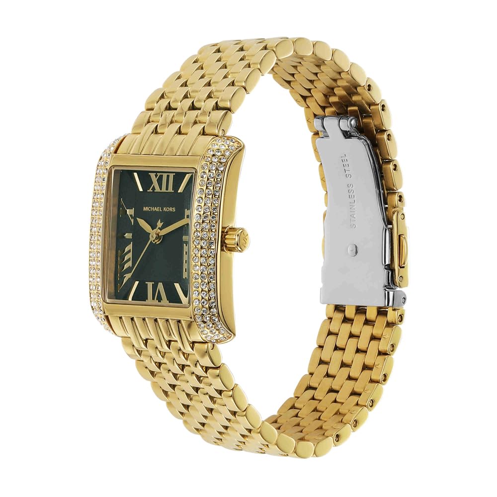 Michael Kors Reloj Emery para Mujer, 33mm Movimiento de Cuarzo a Tres Agujas con Correa de Acero Inoxidable o Piel