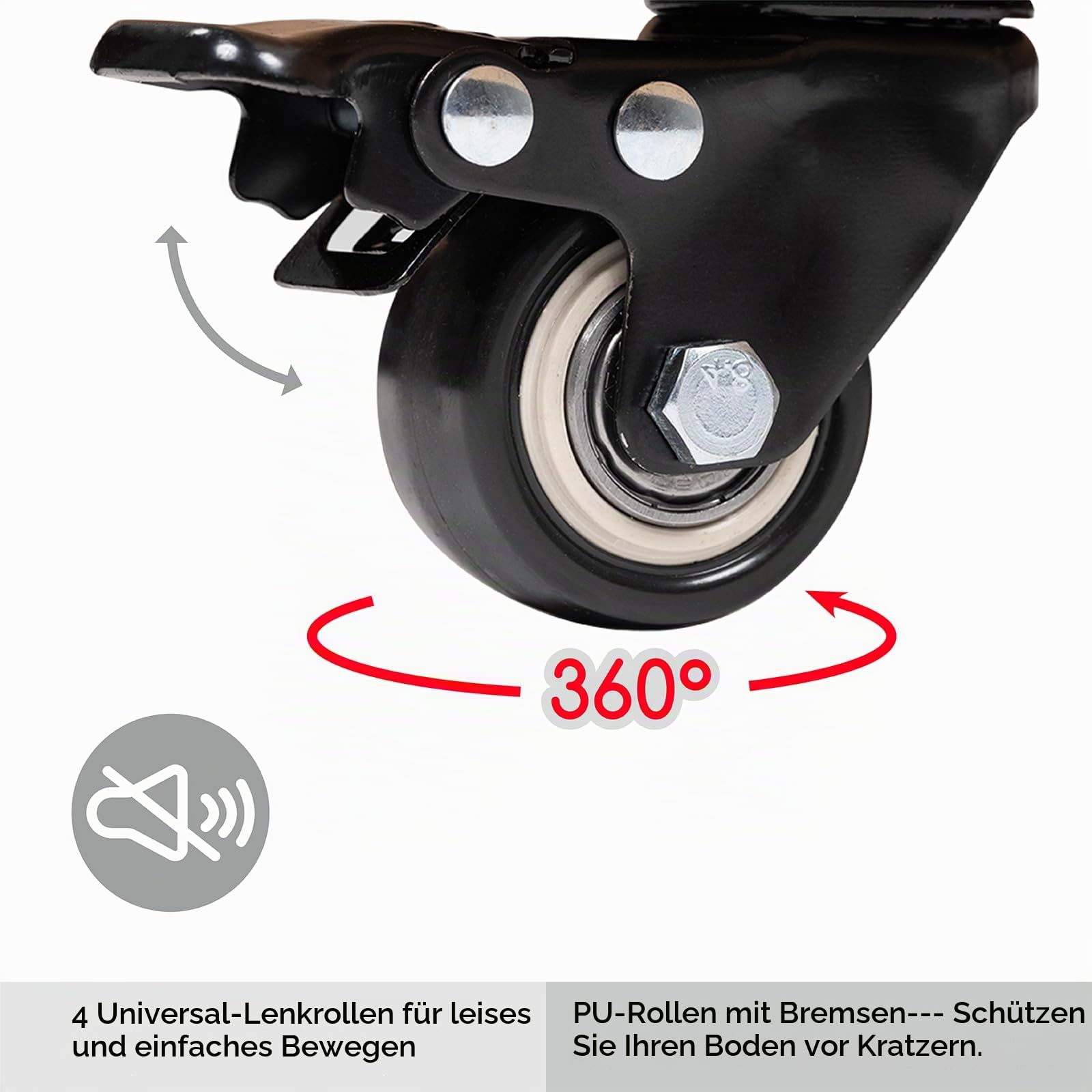 MEEDEN Art Supplies Aufbewahrungswagen: 5-stöckiger Rollwagen aus massivem Buchenholz mit 3 Schubladen – Bastelorganizer auf 4 Rädern - Natural